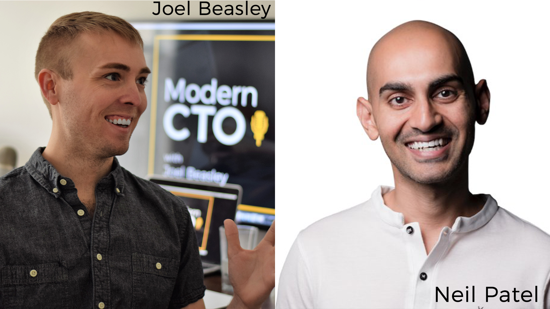 Joel Beasley with Neil Patel